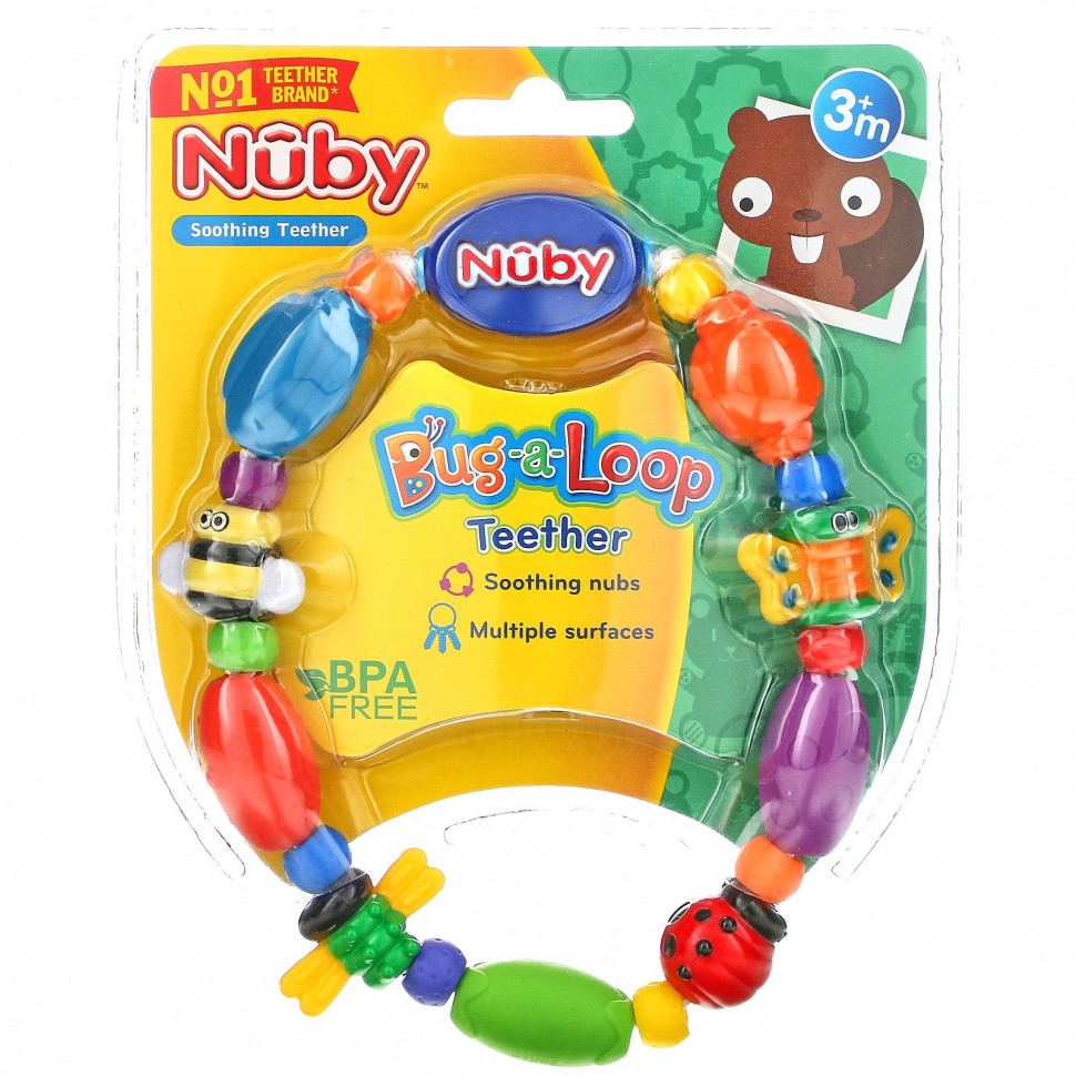   Nuby, Bug-a-Loop,   ,    3 , 1 .    -     -,    