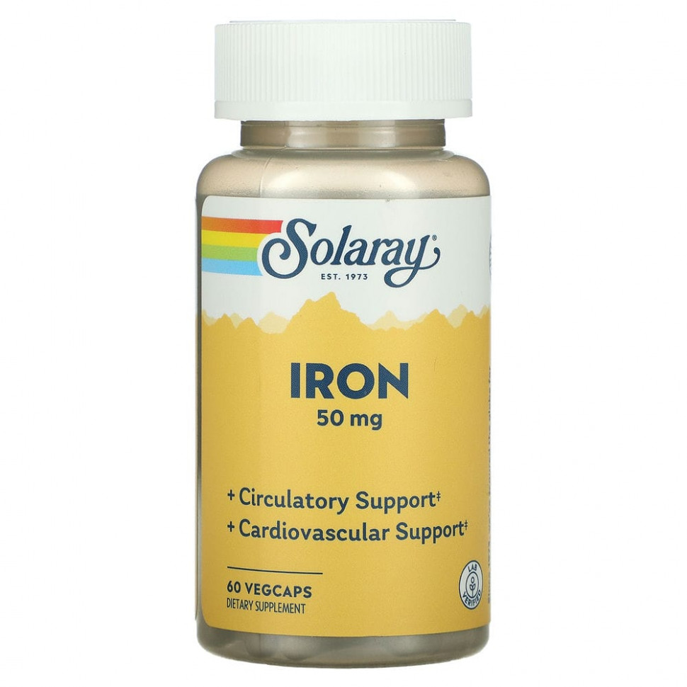   Solaray, Iron (), 50 , 60      -     -,    