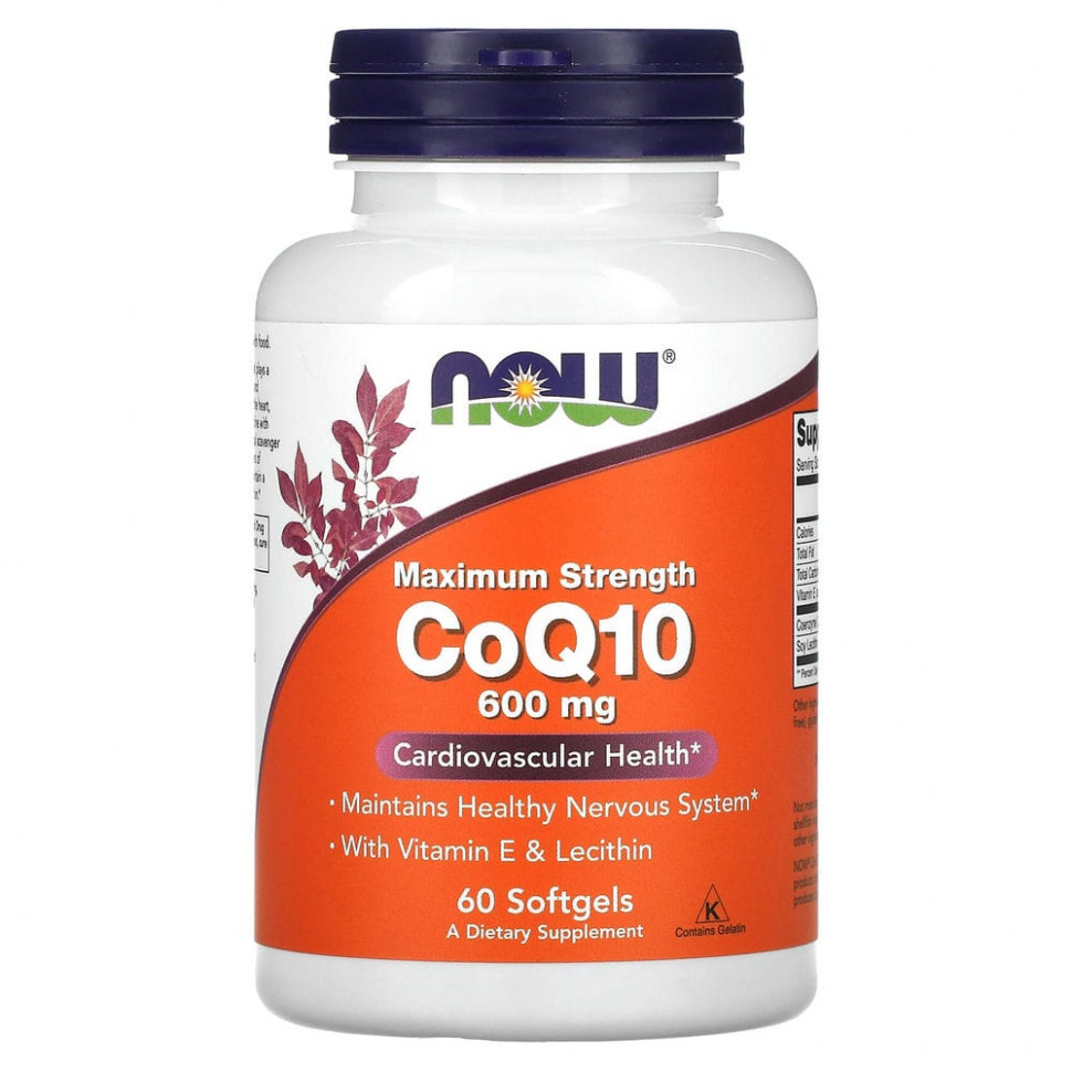   NOW Foods,  Q10   E  ,  , 600 , 60     -     -,    