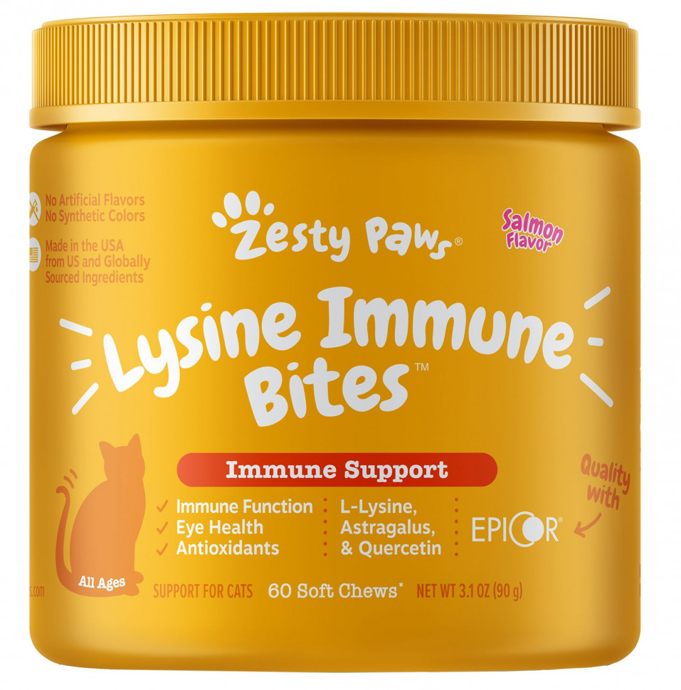   Zesty Paws, Lysine Immune Bites,   ,   , , 60  , 90  (3,1 )    -     -,    