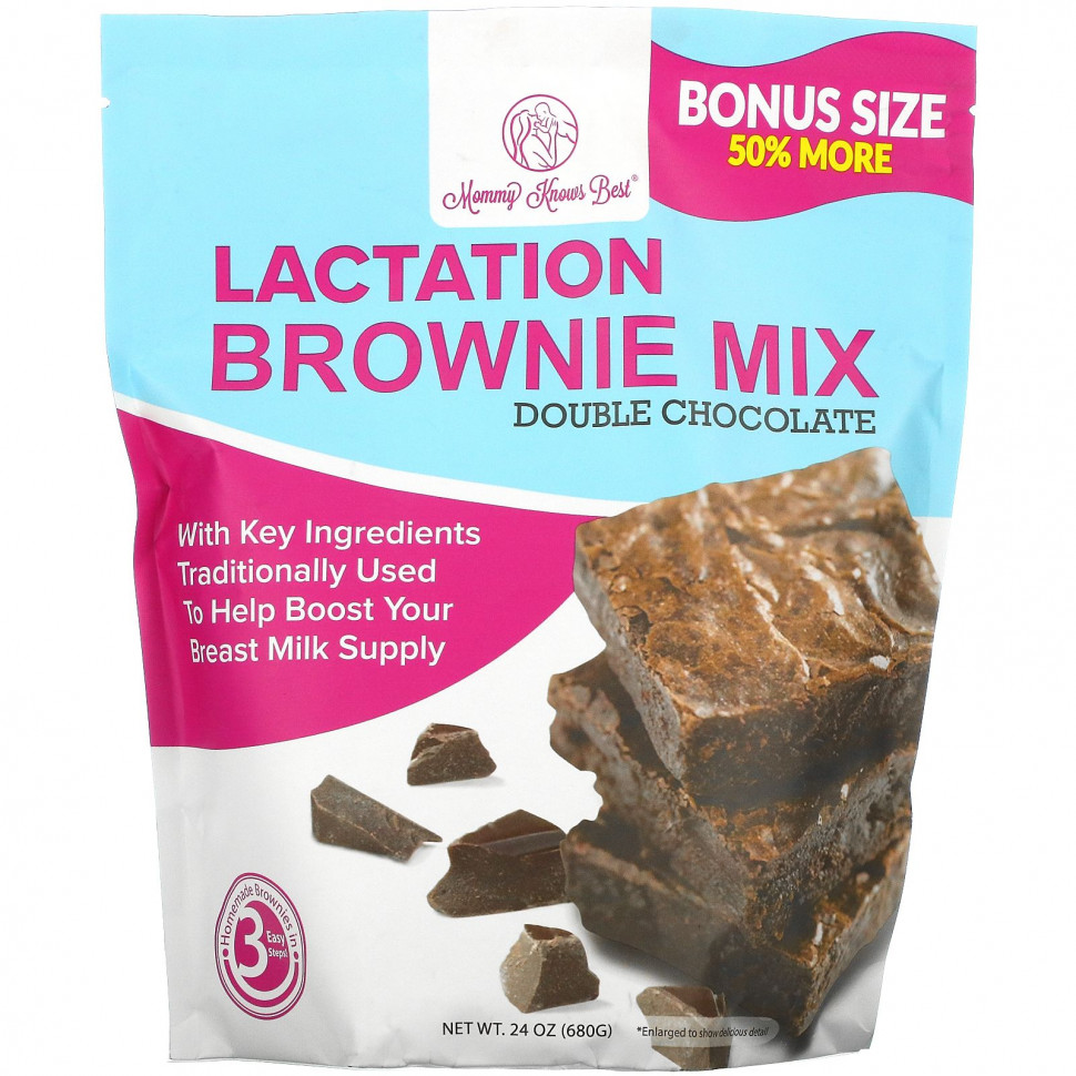   Mommy Knows Best, Lactation Brownie Mix,    ,  , 680  (24 )    -     -,    