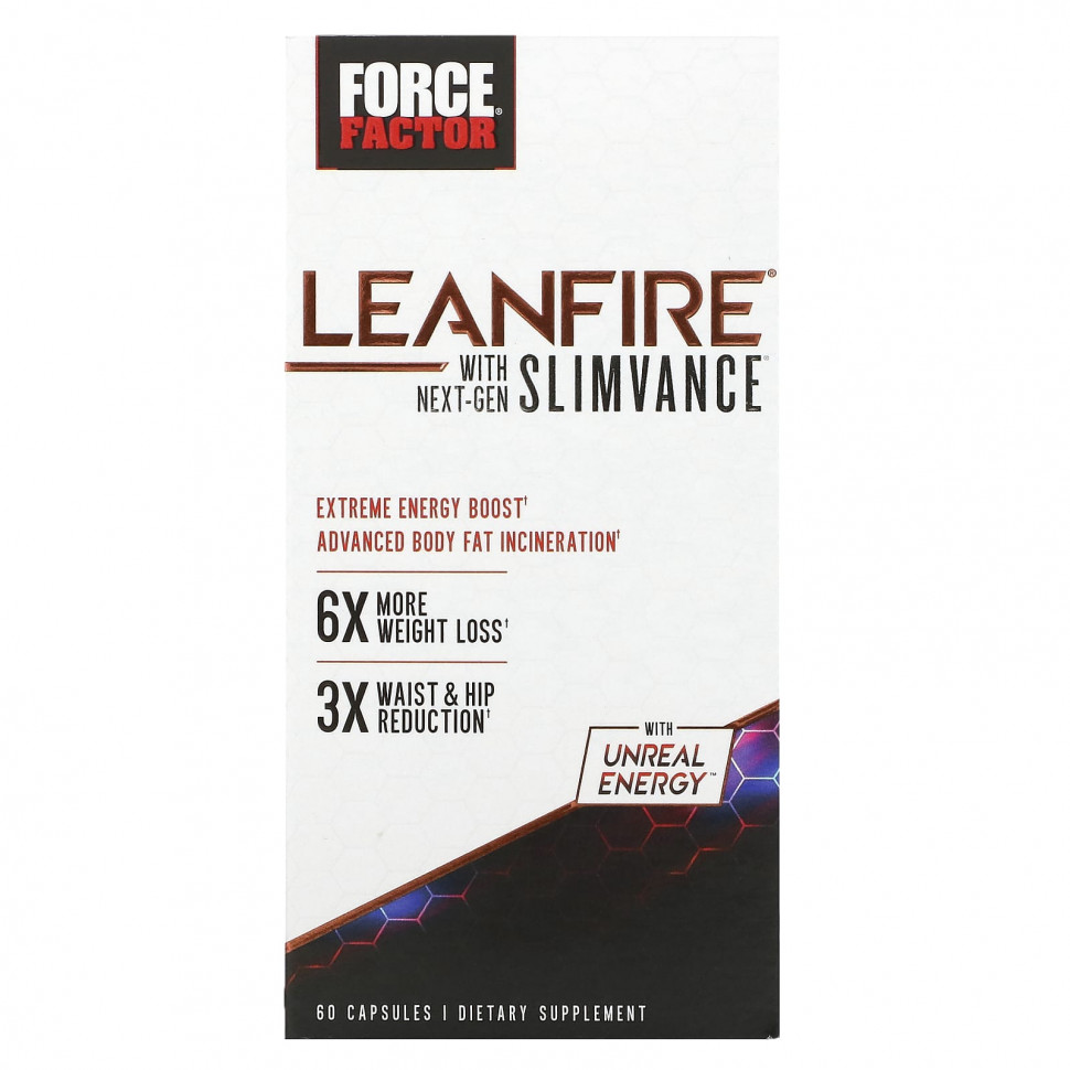   Force Factor, LeanFire   Slimvance  , 60     -     -,    