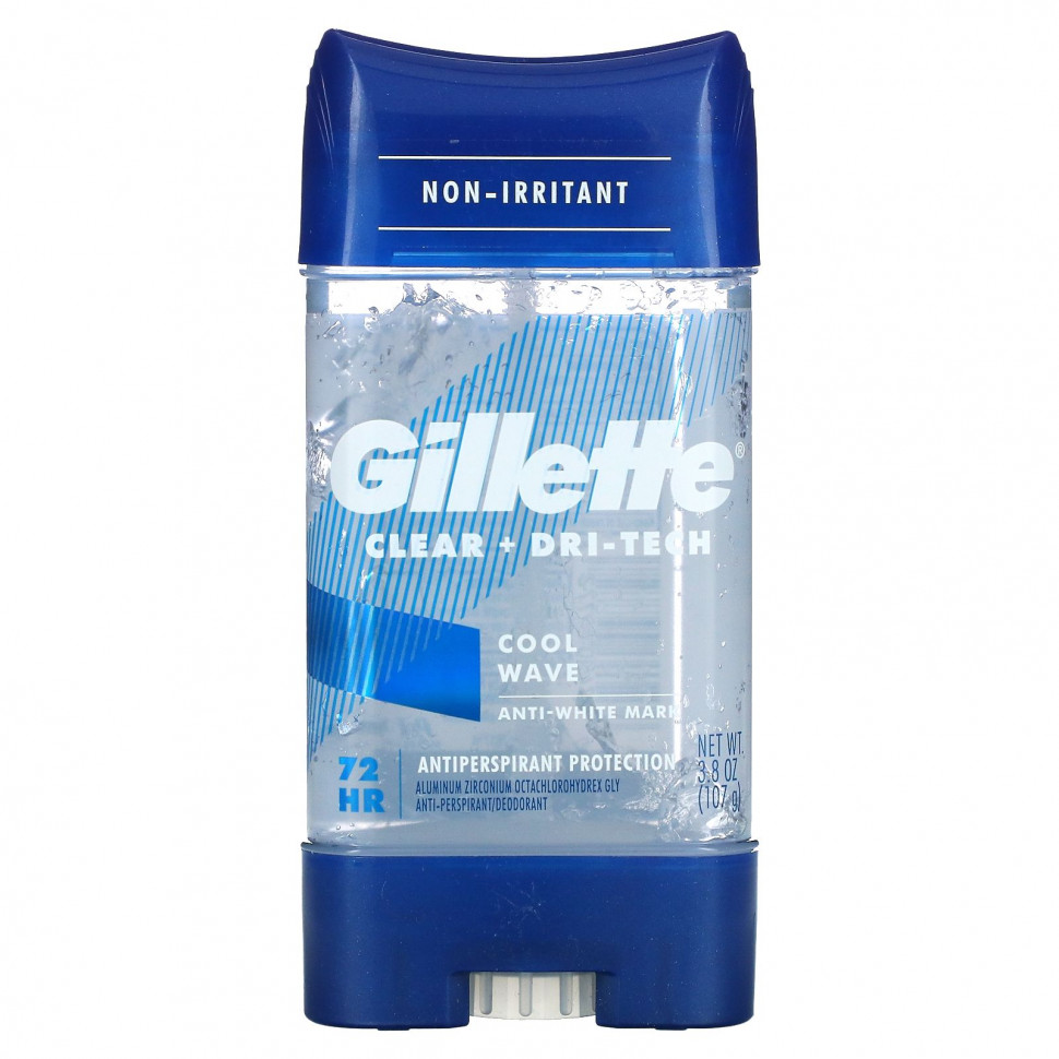 Gillette, Clear + Dri-Tech,   , Cool Wave, 107  (3,8 ) , IHerb ()  