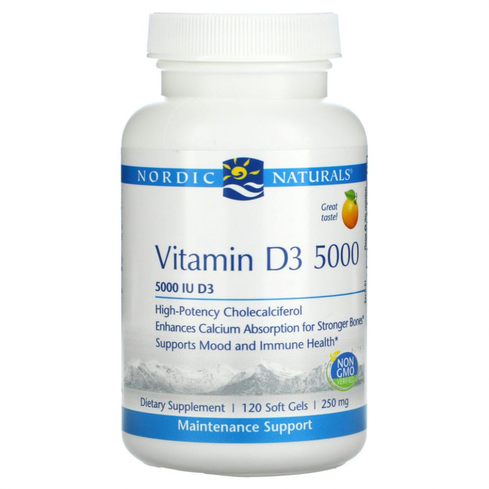   Nordic Naturals,  D3 5000,   , 5000 , 120     -     -,    