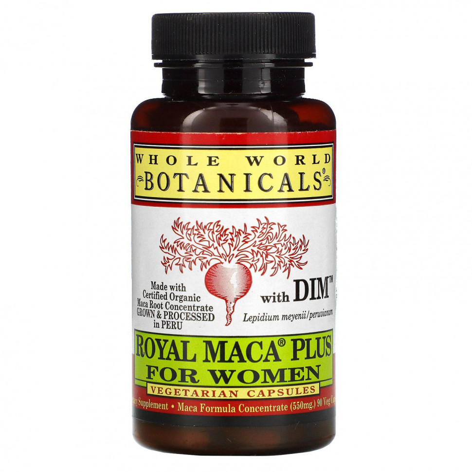   Whole World Botanicals, Royal Maca Plus For Women,    , 550 , 90      -     -,    