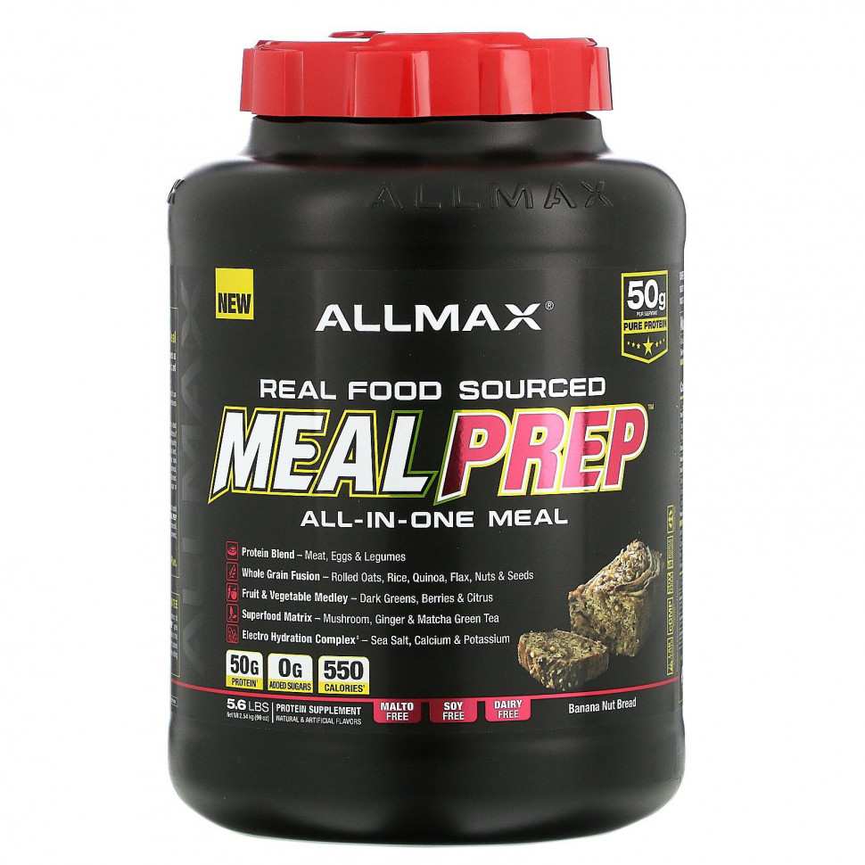   ALLMAX Nutrition, Real Food Sourced Meal Prep,  ,    , 2,54  (5,6 )    -     -,    