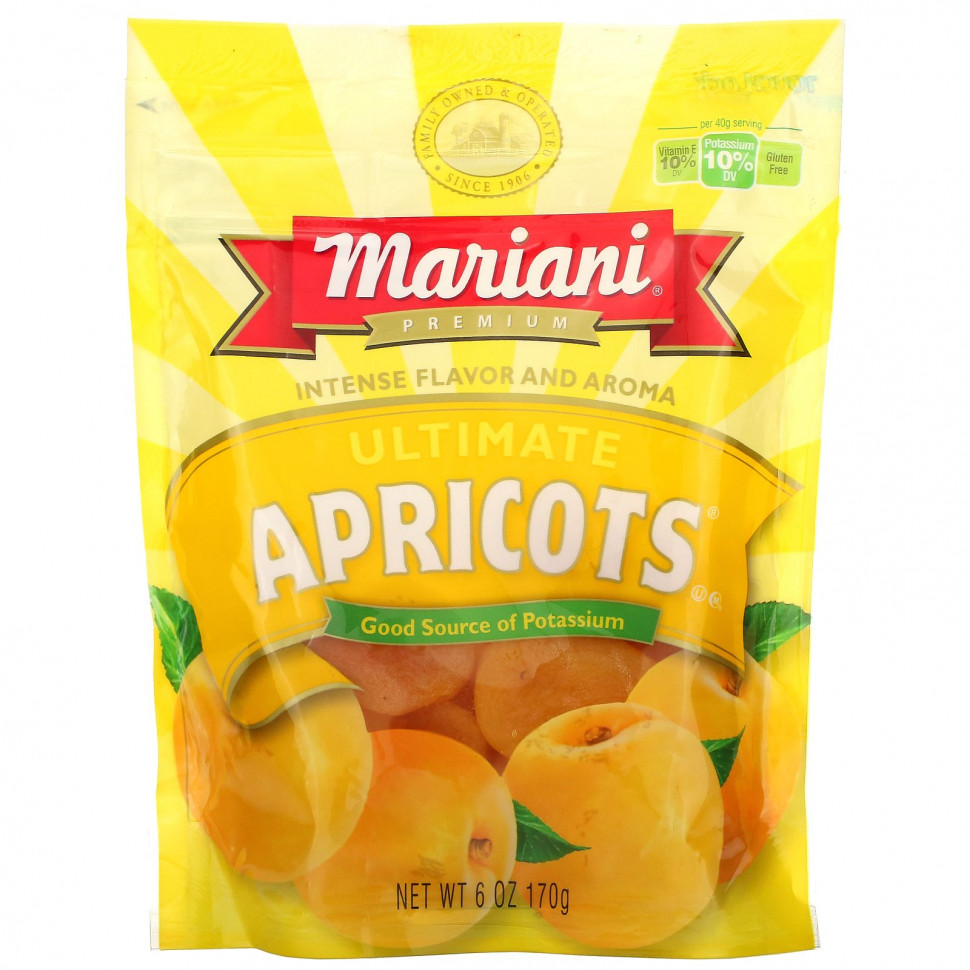   Mariani Dried Fruit, Premium, Ultimate Apricots, 6 oz ( 170 g)    -     -,    