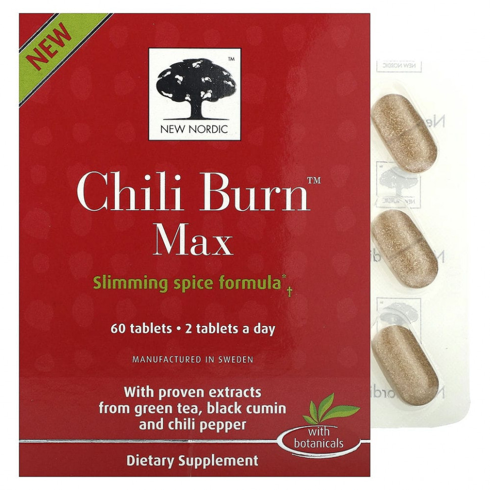   New Nordic US Inc, Chili Burn Max, 60     -     -,    