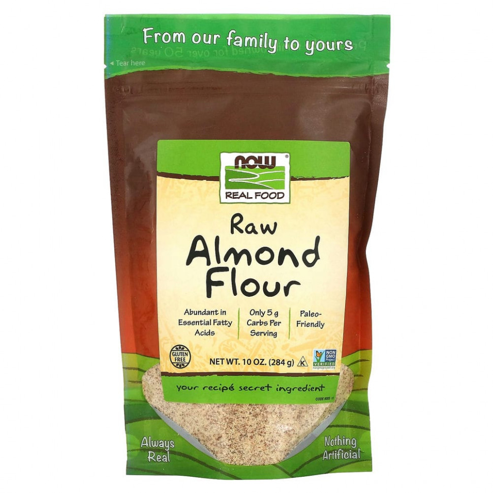   NOW Foods, Real Food, Raw Almond Flour, 10  (284 )    -     -,    