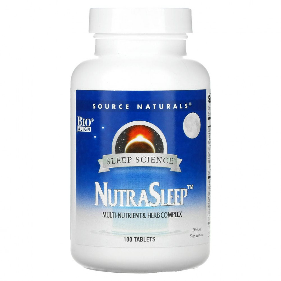   Source Naturals,   NutraSleep, 100     -     -,    