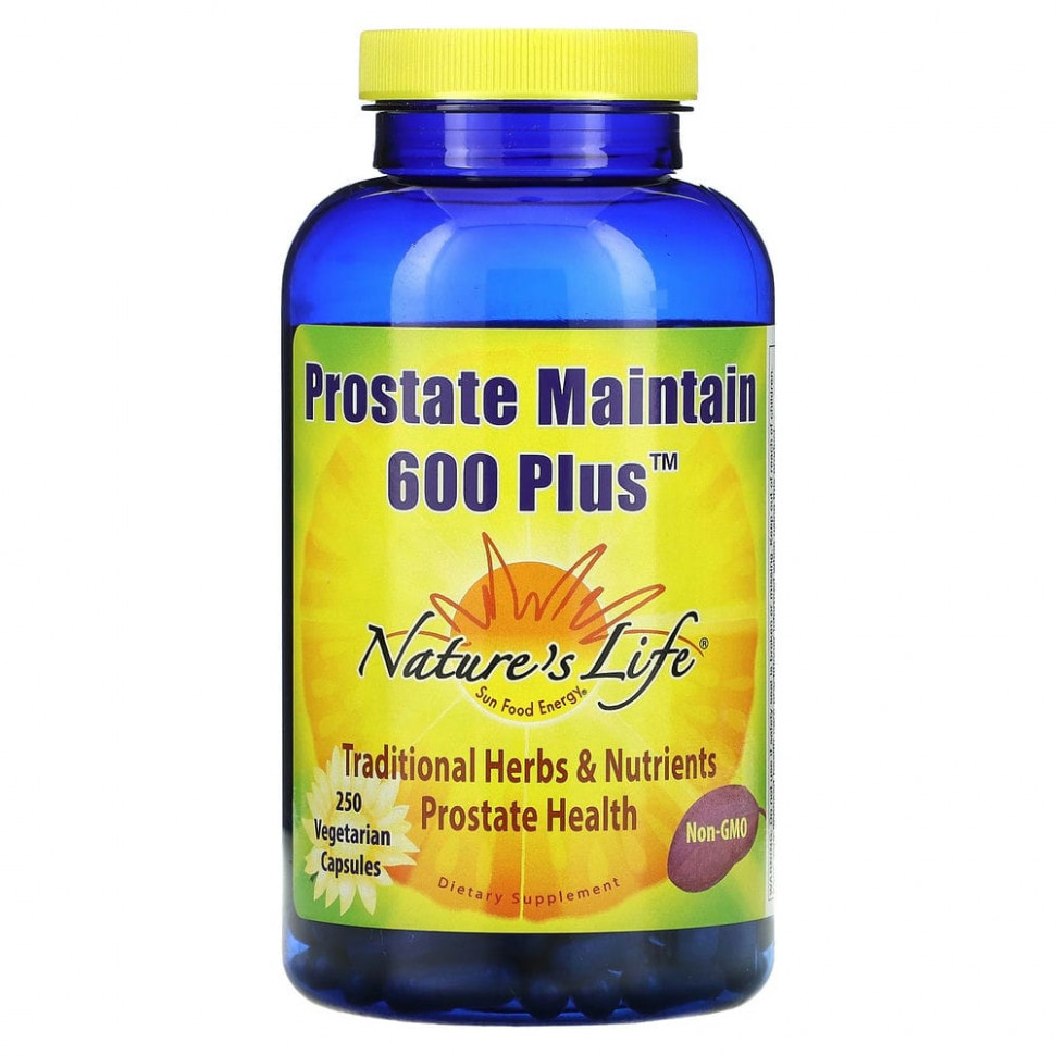   Nature's Life, Prostate Maintain 600 Plus, 250      -     -,    