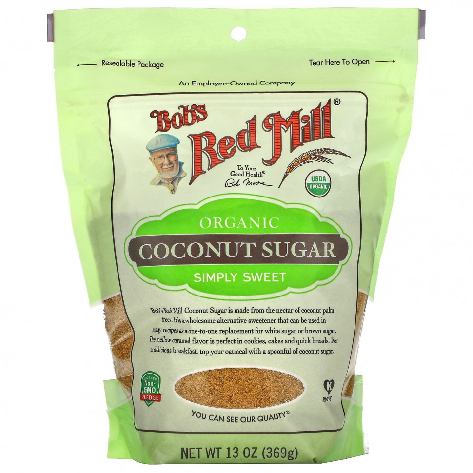   Bob's Red Mill, Organic, Coconut Sugar, 13 oz (369 g)    -     -,    