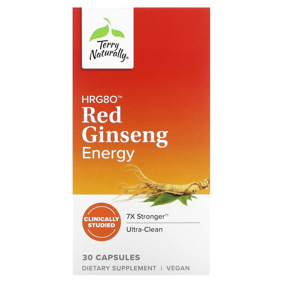   Terry Naturally, HRG80 Red Ginseng Energy, 30     -     -,    