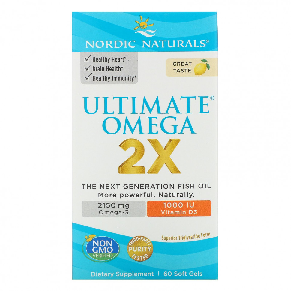   Nordic Naturals, Ultimate Omega 2X   D3, , 60       -     -,    