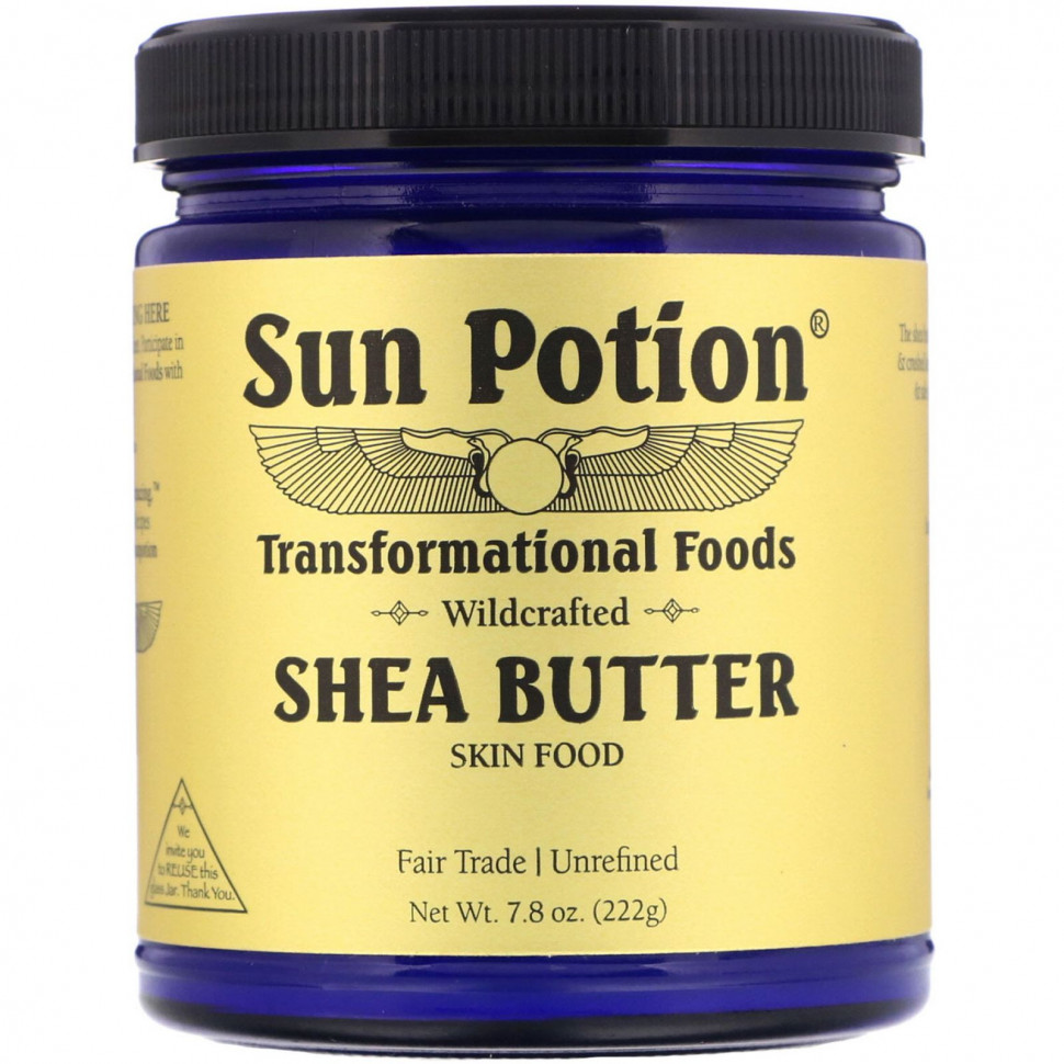   Sun Potion, Shea Butter Wildcrafted, 7.8 oz (222 g)    -     -,    