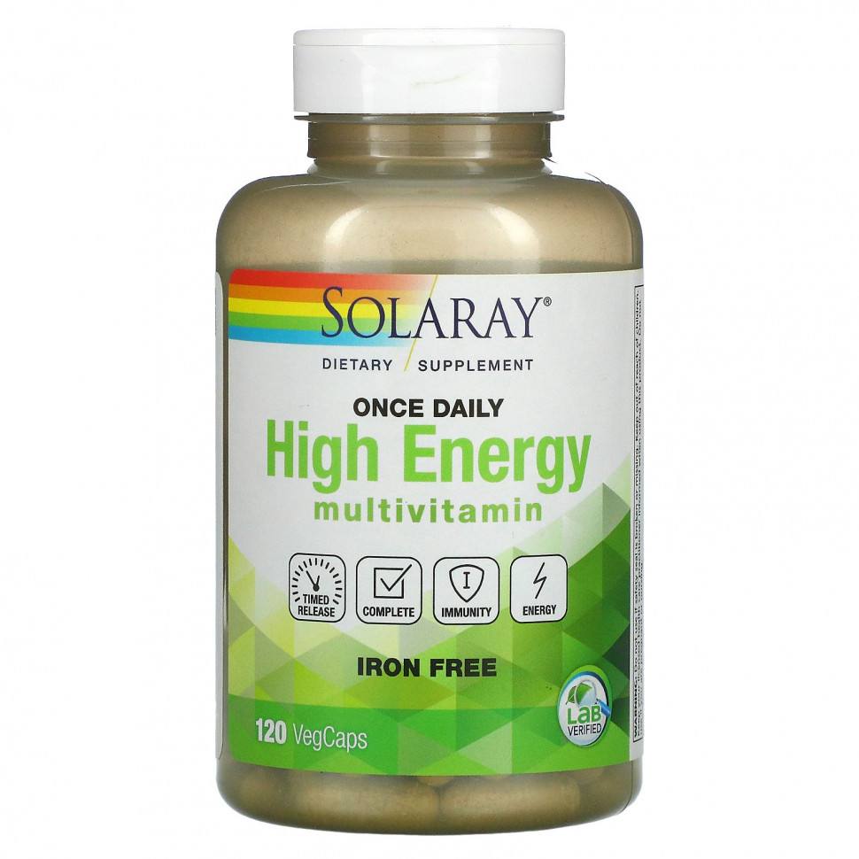   Solaray, Once Daily High Energy, Multi-Vita-Min,  , 120     -     -,    