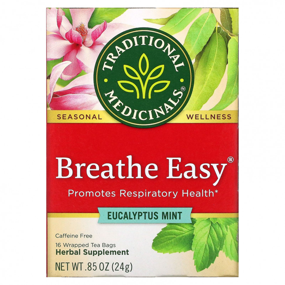   Traditional Medicinals, Breathe Easy,   ,  , 16    , 24  (0,85 )    -     -,    