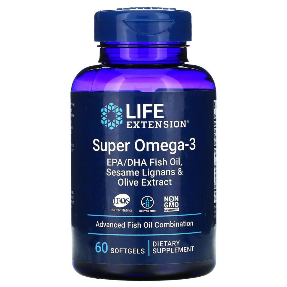   Life Extension, Super Omega-3, 60      -     -,    