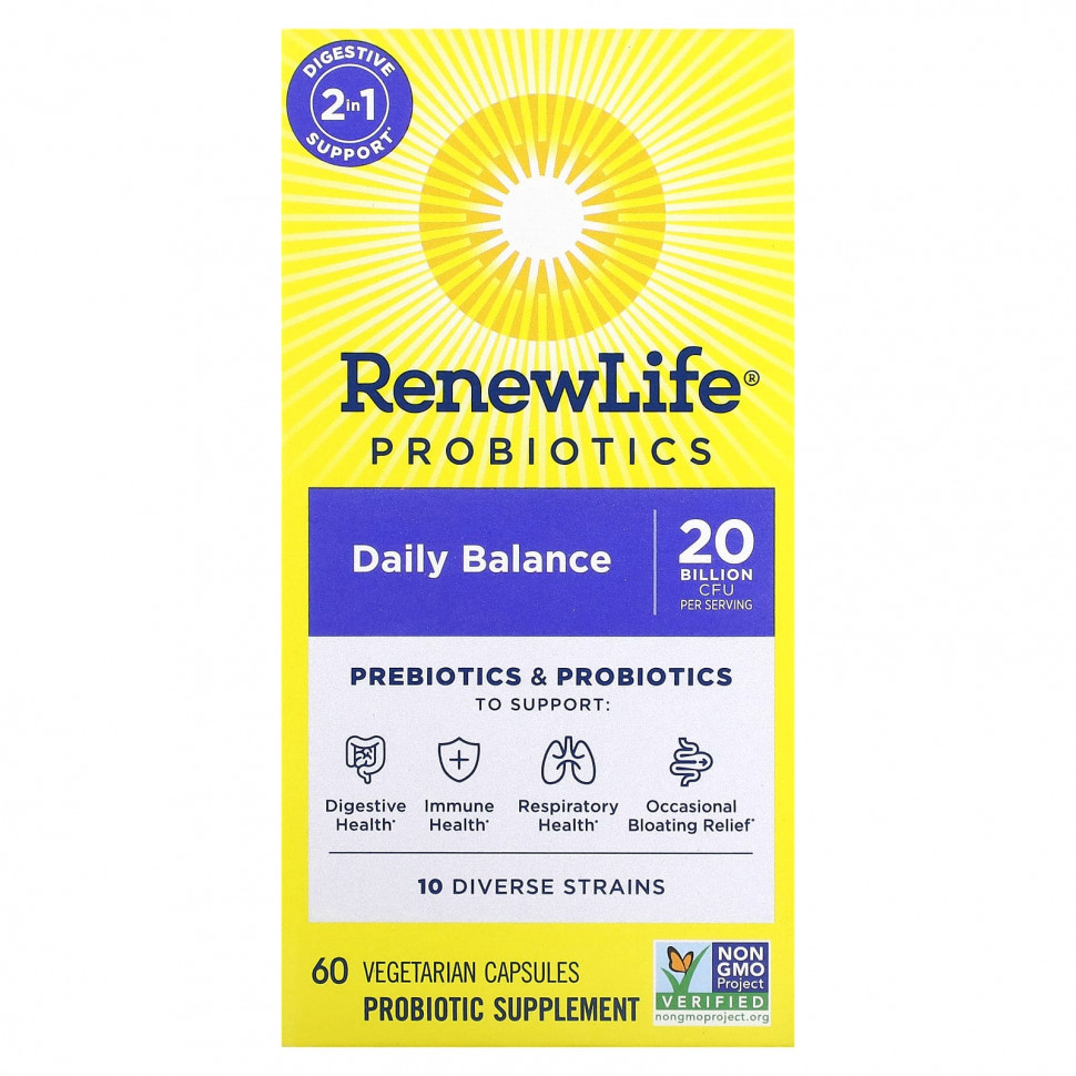   Renew Life, , Daily Balance, 60      -     -,    