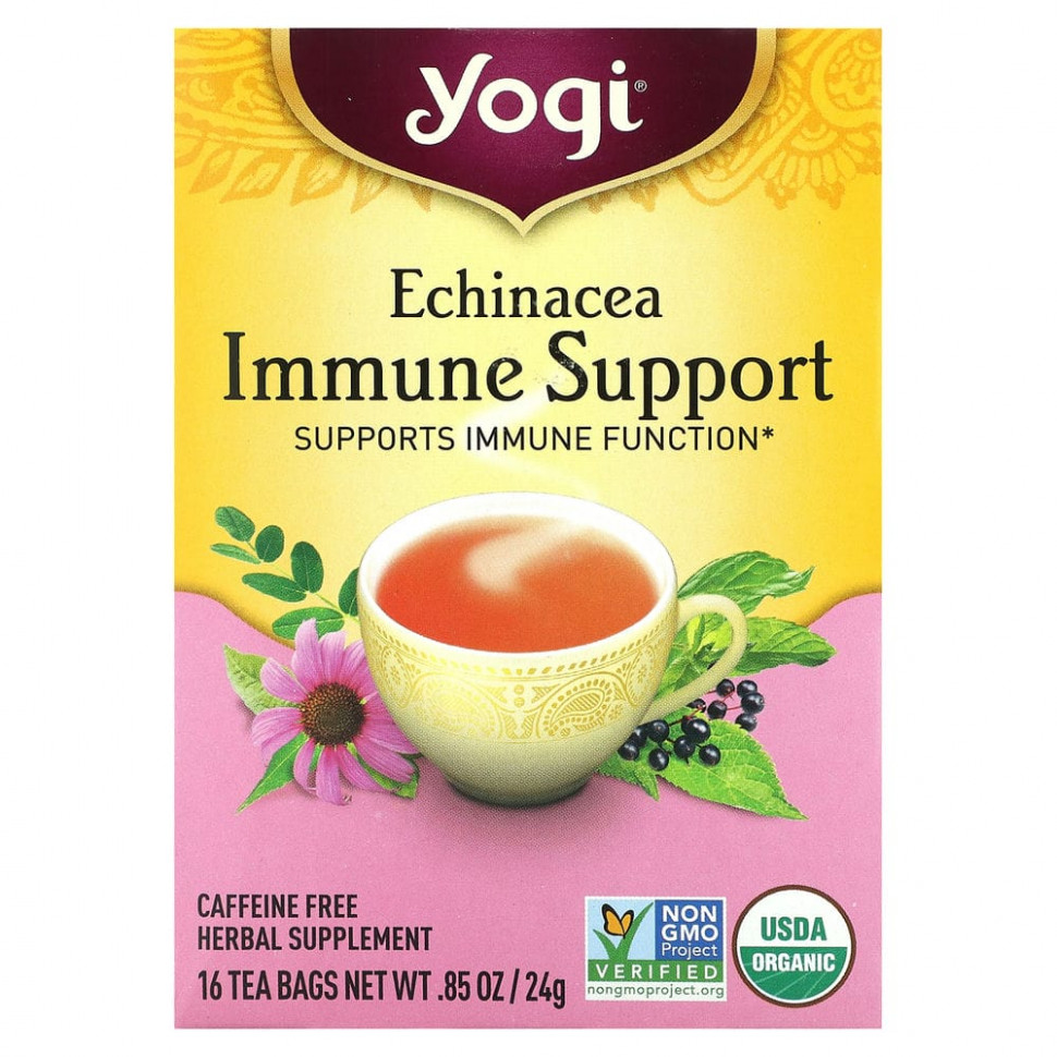   Yogi Tea, Immune Support  ,  , 16  , 24  (85 )    -     -,    