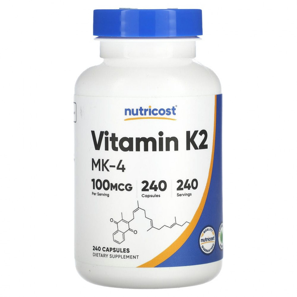   Nutricost,  K-2 MK-4, 100 , 240     -     -,    