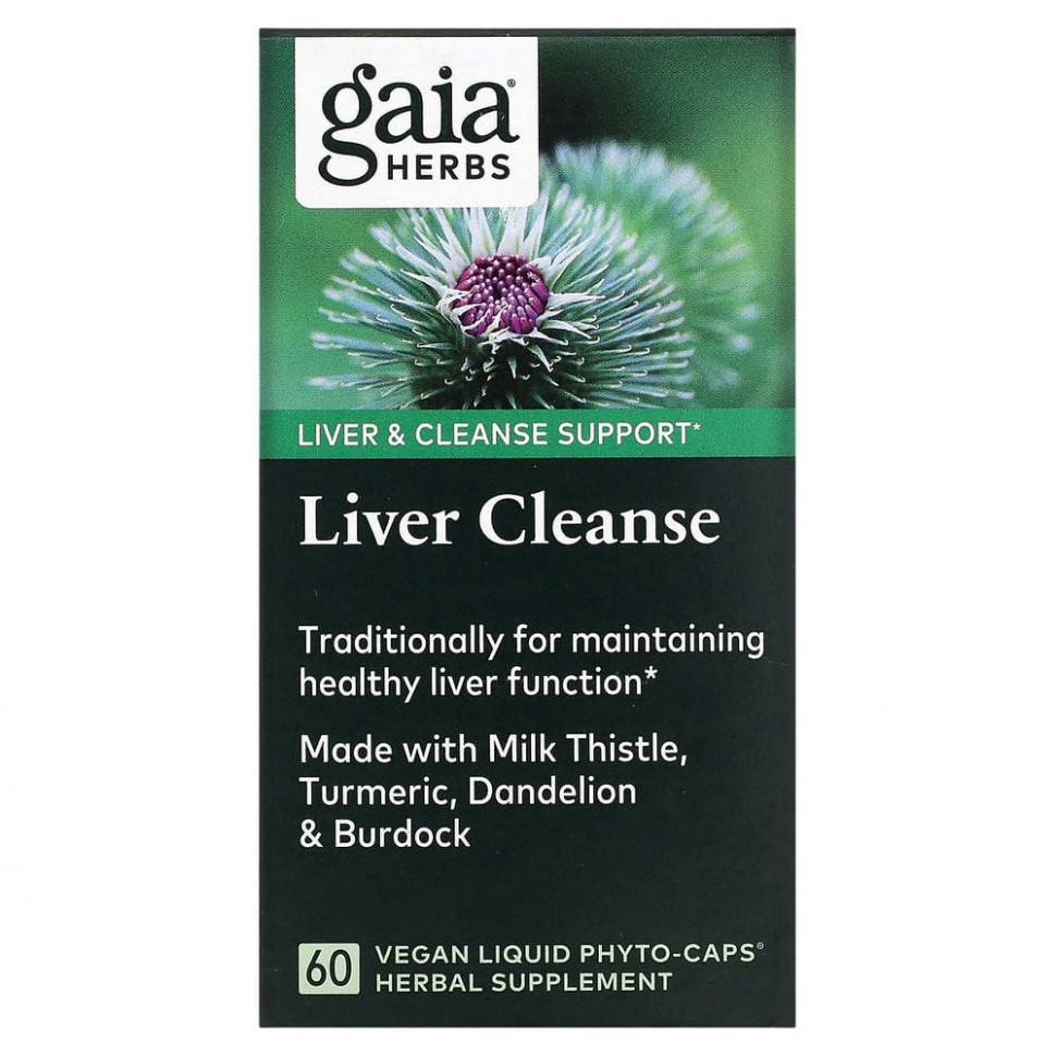   Gaia Herbs, Liver Cleanse, 60  -      -     -,    