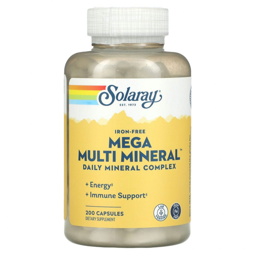   Solaray, Mega Multi Mineral,  , 200     -     -,    