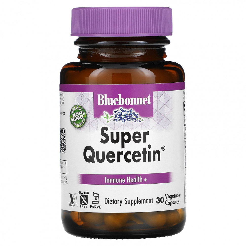   Bluebonnet Nutrition, Super Quercetin, Immune Health, 30 Vegetable Capsules    -     -,    