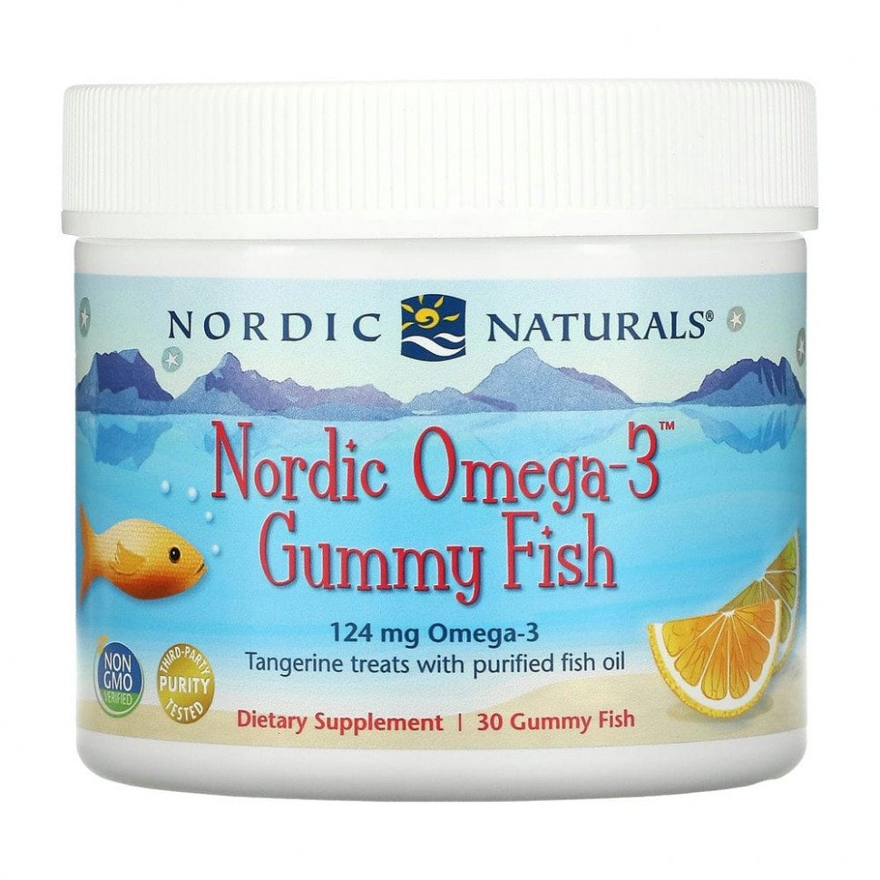   Nordic Naturals, Nordic Omega-3 Gummy Fish,  , 124 , 30         -     -,    