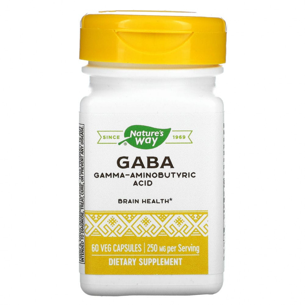   Enzymatic Therapy, GABA, 250 , 60      -     -,    