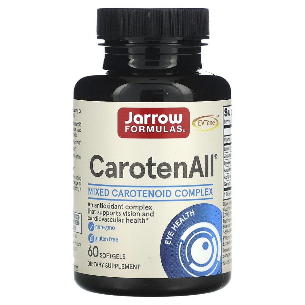   Jarrow Formulas, CarotenALL,    , 60     -     -,    