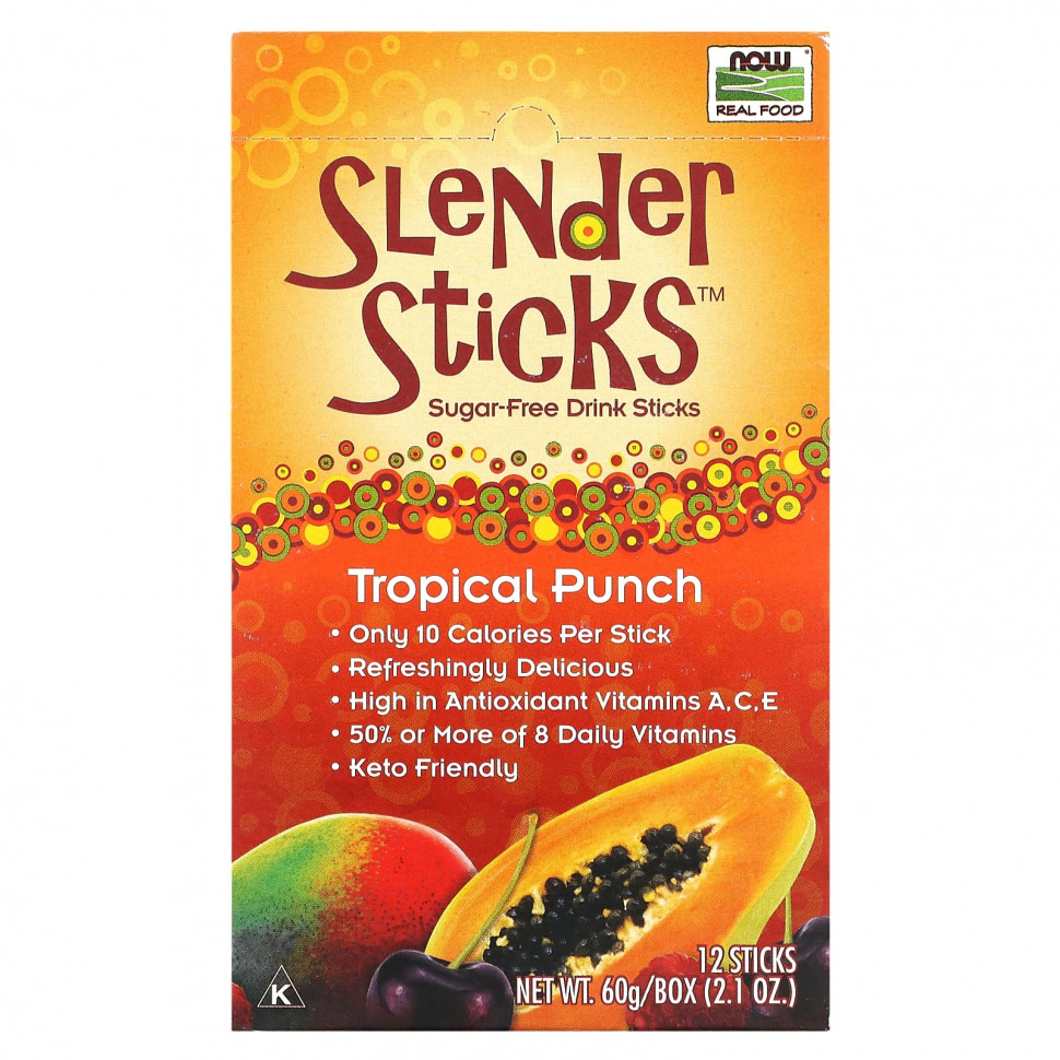   NOW Foods, Slender Sticks,  , 12   5  (0,18 )    -     -,    