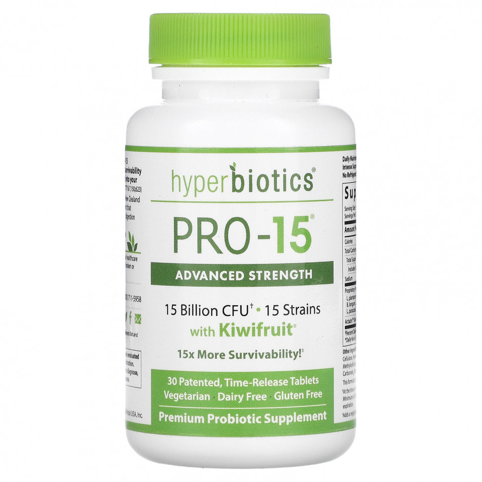   Hyperbiotics, PRO-15 , 15  , 30        -     -,    