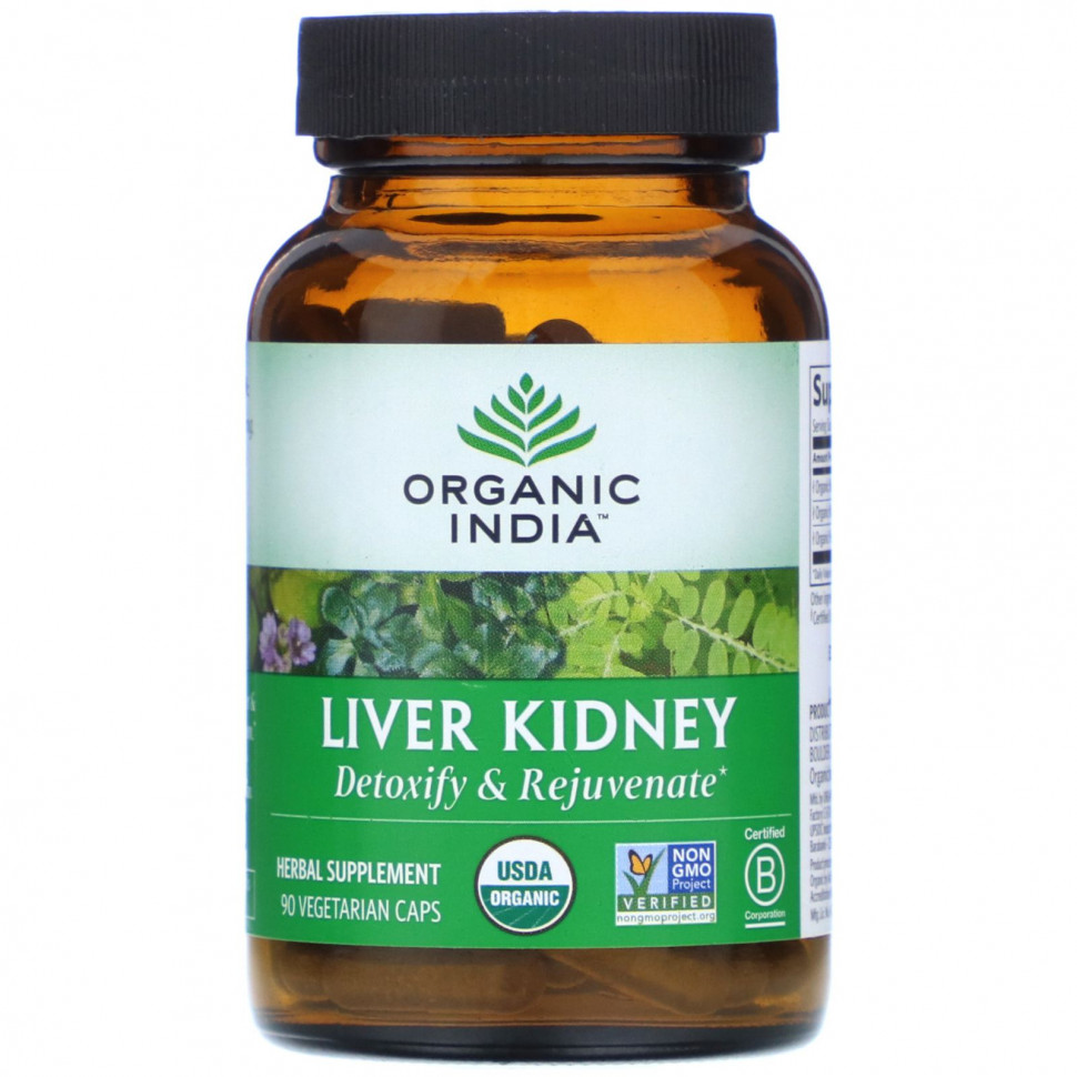   Organic India, Liver Kidney, 90      -     -,    