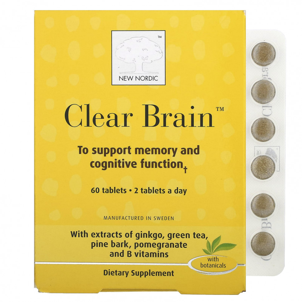   New Nordic US Inc, Clear Brain, 60     -     -,    