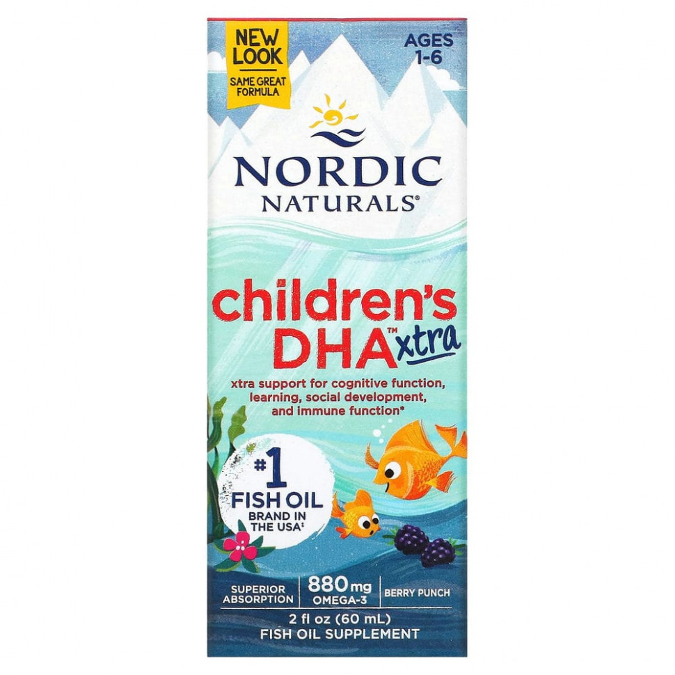   Nordic Naturals, Children's DHA Xtra,    16 ,   , 880 , 60  (2 . )    -     -,    