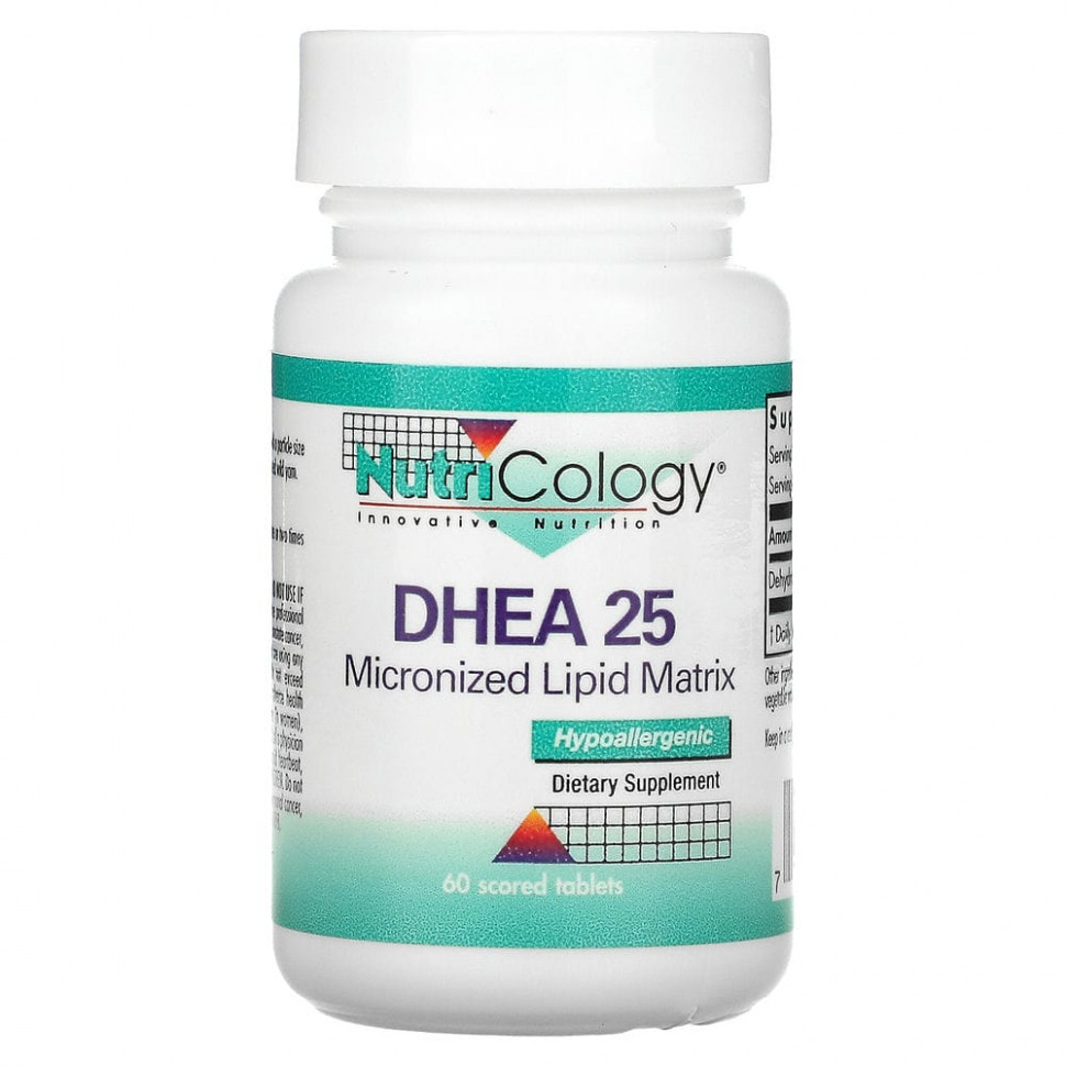   Nutricology, DHEA 25, 60      -     -,    