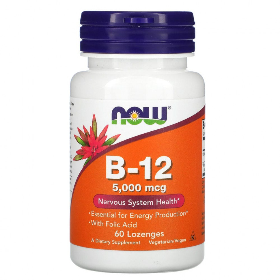   NOW Foods,  B12, 5000 , 60     -     -,    