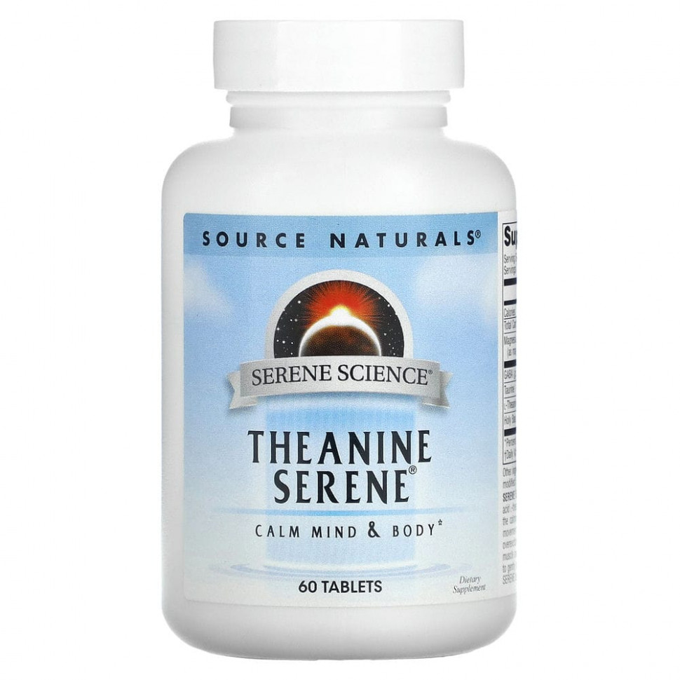   Source Naturals, Serene Science, Theanine Serene, 60 Tablets    -     -,    