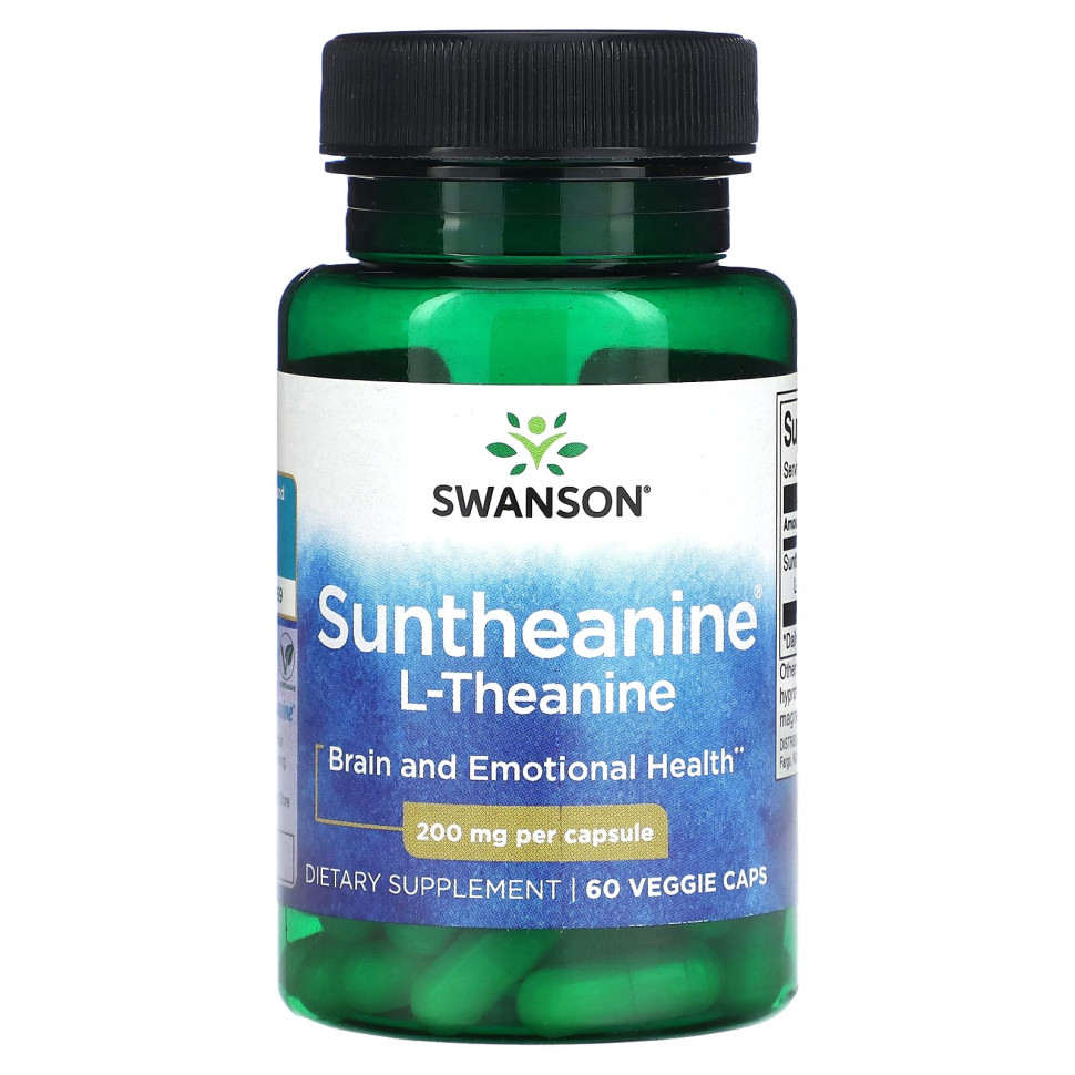   Swanson, Suntheanine, L-, 200 , 60      -     -,    