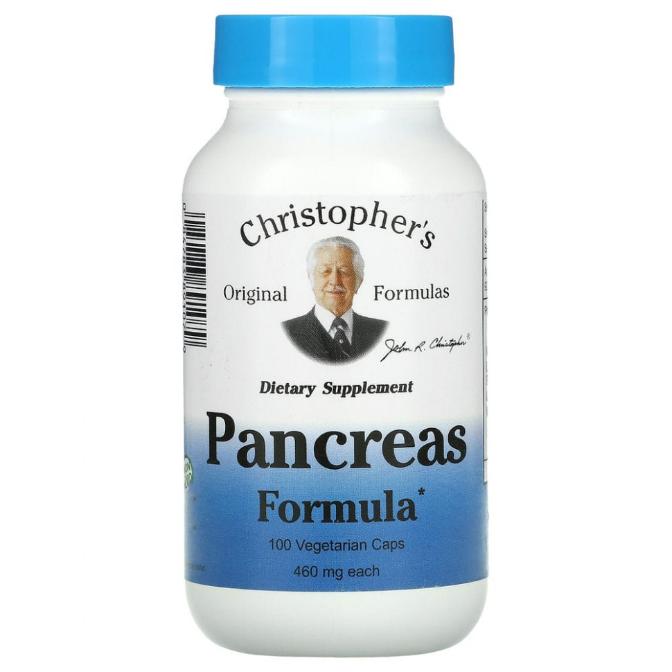   Christopher's Original Formulas, Pancreas Formula, 460 , 100      -     -,    