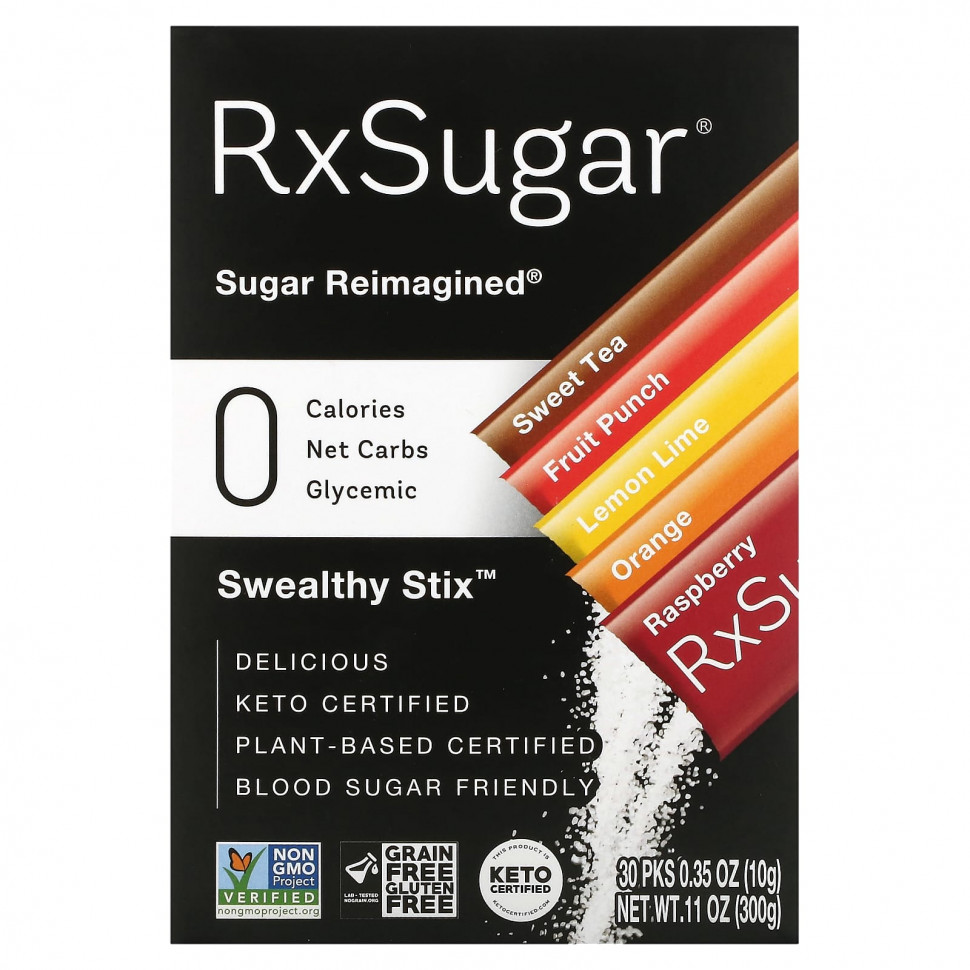   RxSugar, Swealthy Stix, Sweet Tea,  ,   , , , 30   10  (0,35 )    -     -,    