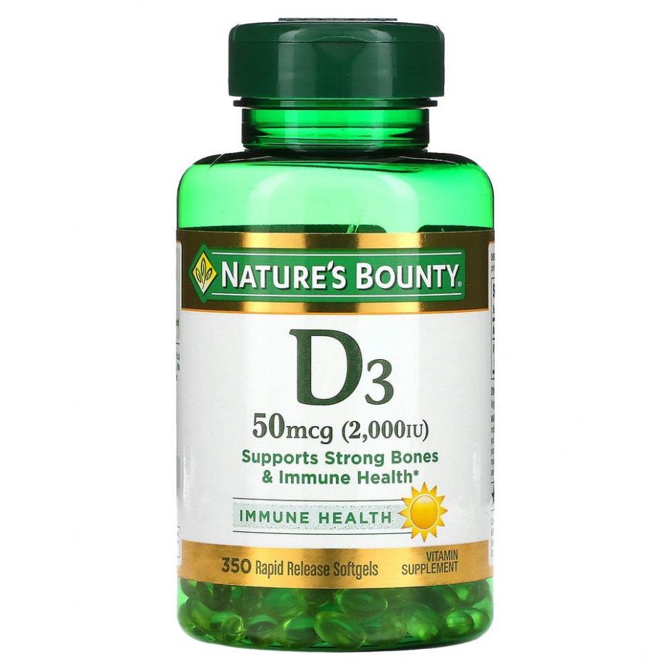   Nature's Bounty, D3, 50  (2000 ), 350         -     -,    