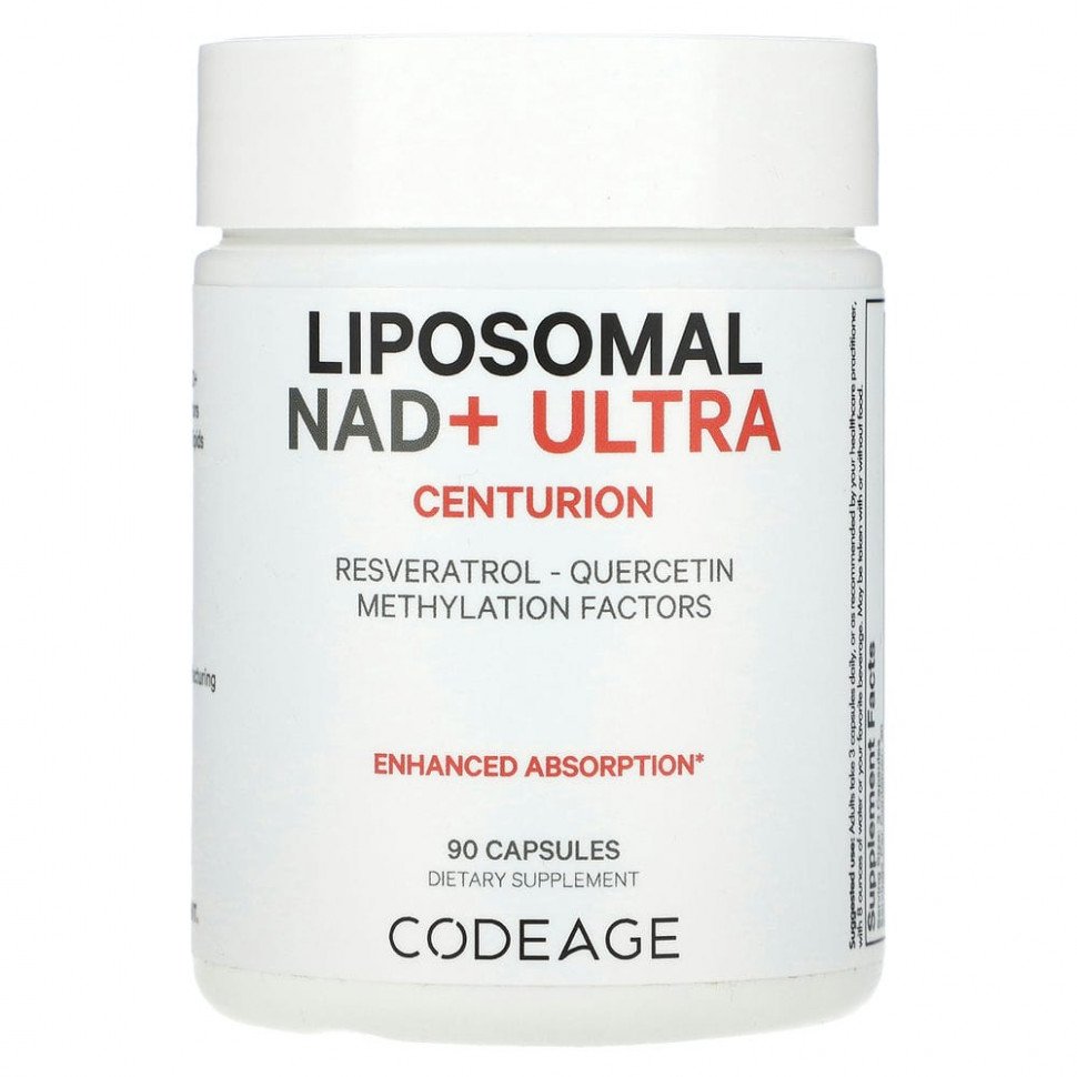   Codeage, Liposomal NAD + Ultra Centurion`` 90     -     -,    