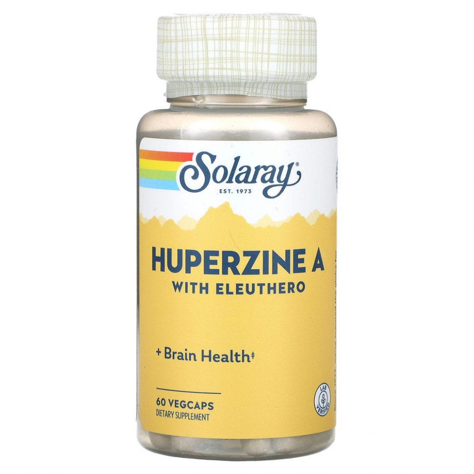   Solaray, Huperzine A with Eleuthero, 60 VegCaps    -     -,    