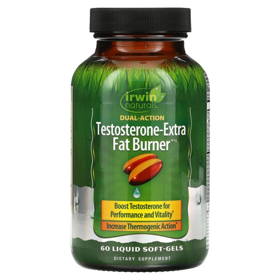   Irwin Naturals, Testosterone-Extra Fat Burner, 60      -     -,    