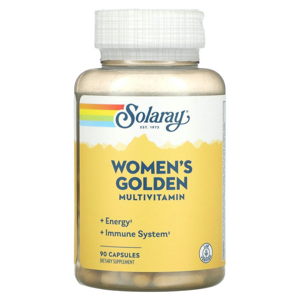   Solaray, Women's Golden Multivitamin, 90     -     -,    