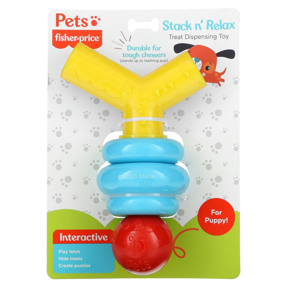   Fisher-Price, Pets, Stack n 'Relax Treat Dispensing Toy,  , 1      -     -,    