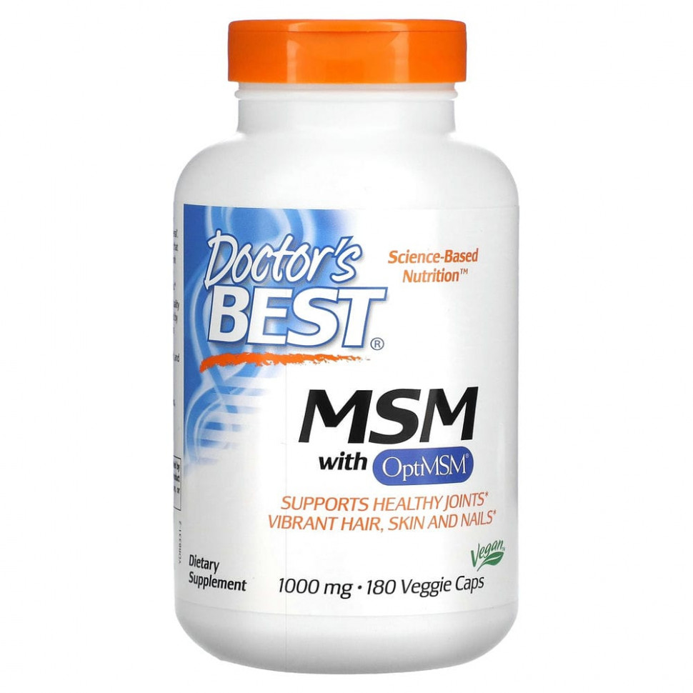   Doctor's Best,   OptiMSM, 1000 , 180      -     -,    