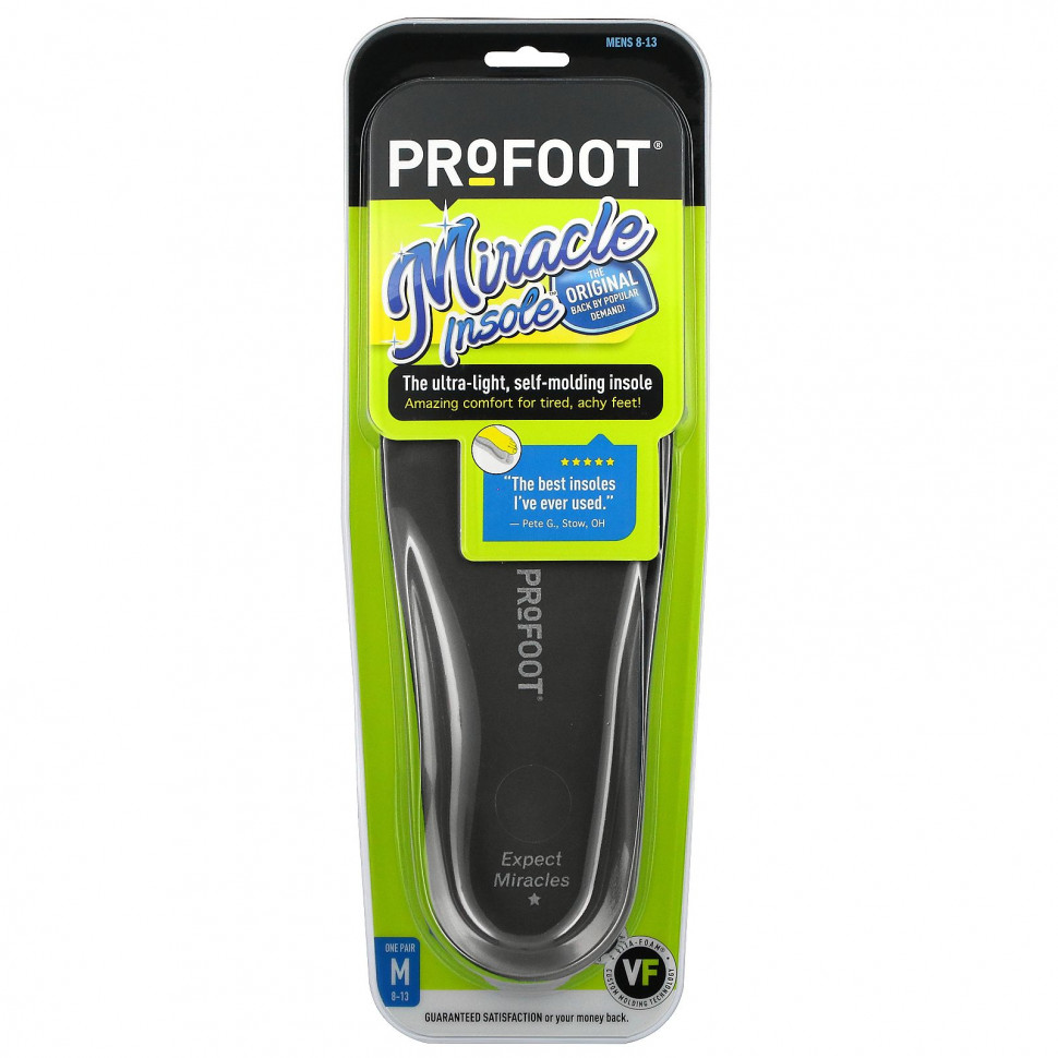   Profoot, Miracle Insole,  8-13, 1     -     -,    